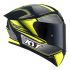 Kask Motocyklowy KYT TT-COURSE TOURIST żółty fluo mat - L