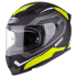 Kask motocyklowy ROCC 331 czarny-żółty neonowy S