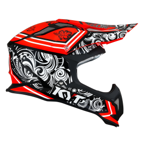 Kask Motocyklowy KYT STRIKE EAGLE POTION czerwony - M