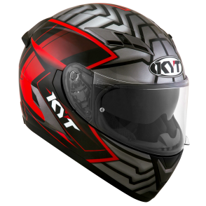 Kask Motocyklowy KYT FALCON 2 ARMOR czerwony - S