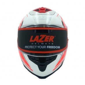 Kask Motocyklowy LAZER VERTIGO EVO Pixel Light (kol. Biały - Czerwony) rozm. XL