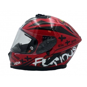 Kask Motocyklowy LAZER RAFALE EVO Oni Czerwony (kol. Czerwony - Czarny) rozm. S