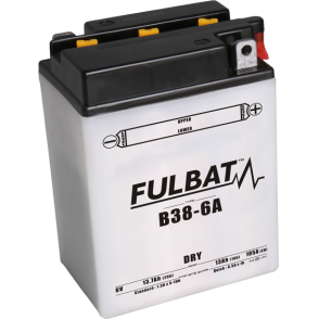 Akumulator FULBAT B38-6A (suchy, obsługowy, kwas w zestawie)