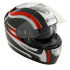 Kask motocyklowy ROCC 422 czarno-biało-czerwony