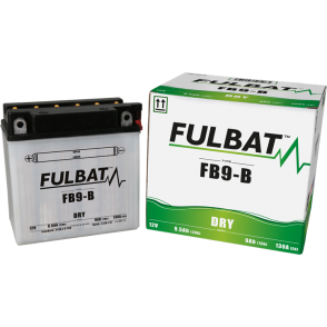 Akumulator FULBAT YB9-B (suchy, obsługowy, kwas w zestawie)
