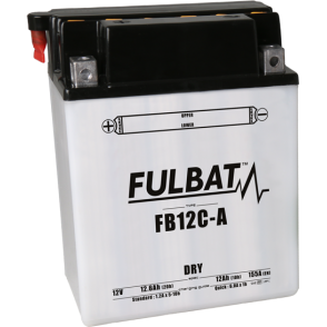 Akumulator FULBAT YB12C-A (suchy, obsługowy, kwas w zestawie)