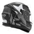 Kask motocyklowy ROCC 411 czarny-srebrny S
