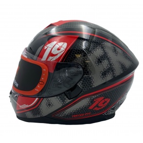 Kask Motocyklowy LAZER VERTIGO EVO Pixel Dark (kol. Czarny - Czerwony) rozm. L