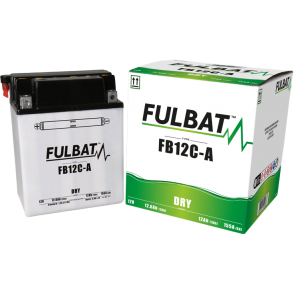 Akumulator FULBAT YB12C-A (suchy, obsługowy, kwas w zestawie)