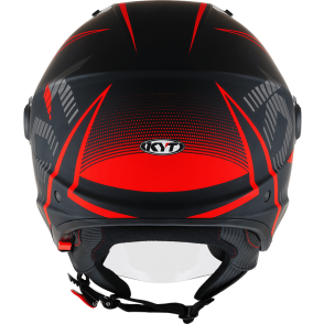 Kask Motocyklowy KYT D-CITY COLORFUL czerwony - L