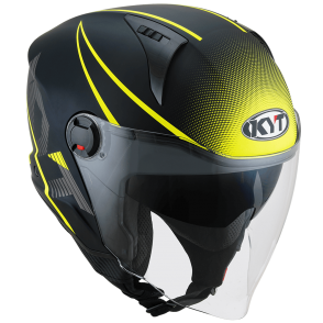 Kask Motocyklowy KYT D-CITY COLORFUL żółty - XL