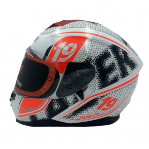 Kask Motocyklowy LAZER VERTIGO EVO Pixel Light (kol. Biały - Czerwony) rozm. XL