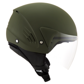 Kask Motocyklowy KYT COUGAR ARMY matowy zielony - XS