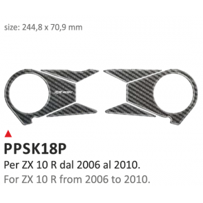 ONEDESIGN Naklejka na półkę kierownicy Kawasaki ZX10R 2006/2010