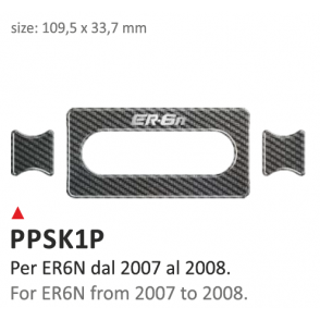 ONEDESIGN Naklejka na półkę kierownicy Kawasaki ER6N 2007/2008