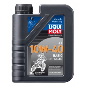 LIQUI MOLY Olej silnikowy mineralny do motocykli 10W40 Basic Offroad 1 litr