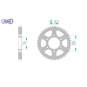 Zębatka AFAM tylna stalowa 14901-43