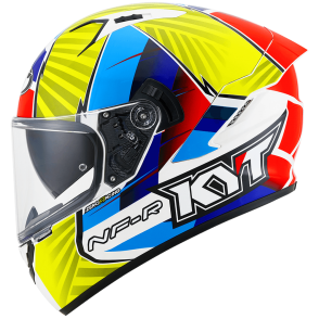 Kask Motocyklowy KYT NF-R XAVI FORES Replica żółty 2021 - XL
