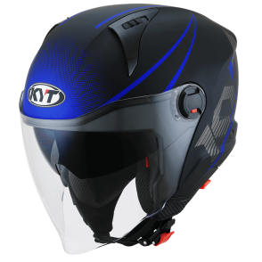 Kask Motocyklowy KYT D-CITY COLORFUL niebieski - XS