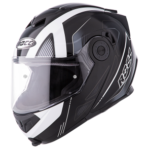 Kask motocyklowy ROCC 881 czarno-biały L