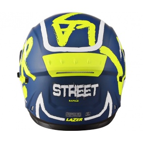 Kask Motocyklowy LAZER RAFALE Street (kol. Niebieski Navy - Żółty Fluo - Biały - Matowy ) rozm. L