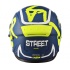 Kask Motocyklowy LAZER RAFALE Street (kol. Niebieski Navy - Żółty Fluo - Biały - Matowy ) rozm. L