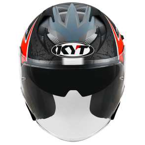 Kask Motocyklowy KYT NF-J ATTITUDE czerwony - XL