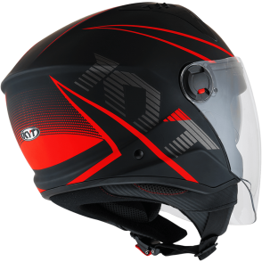 Kask Motocyklowy KYT D-CITY COLORFUL czerwony - L