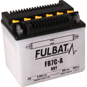 Akumulator FULBAT YB7C-A (suchy, obsługowy, kwas w zestawie)