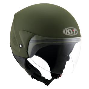 Kask Motocyklowy KYT COUGAR ARMY matowy zielony - S