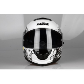 Kask Motocyklowy LAZER RAFALE EVO Stickerbomb (kol. Biały - Czarny - Srebrny - Czerwony) rozm. L