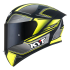 Kask Motocyklowy KYT TT-COURSE TOURIST żółty fluo mat - L