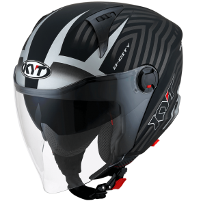 Kask Motocyklowy KYT D-CITY LUCENT srebrny - L