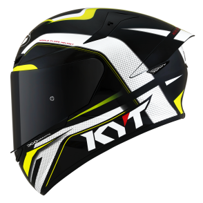 Kask Motocyklowy KYT TT-COURSE GRAND PRIX czarny/żołty - S