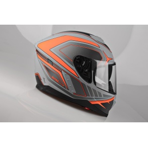 Kask Motocyklowy LAZER RAFALE Hexa (kol. Tytanowy Szary - Czerwony - Matowy) rozm. L