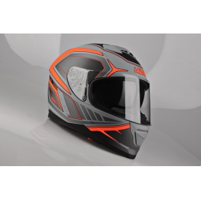 Kask Motocyklowy LAZER RAFALE Hexa (kol. Tytanowy Szary - Czerwony - Matowy) rozm. 2XL