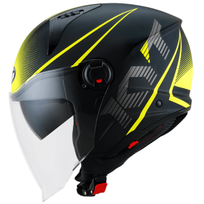 Kask Motocyklowy KYT D-CITY COLORFUL żółty - L