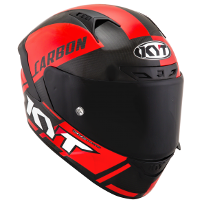 Kask Motocyklowy KYT NX RACE CARBON RACE-D czerwony fluo - XL