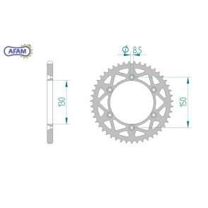 Zębatka tylna aluminiowa (150A52049)