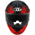 Kask Motocyklowy KYT NF-R FLAMING czerwony - XS