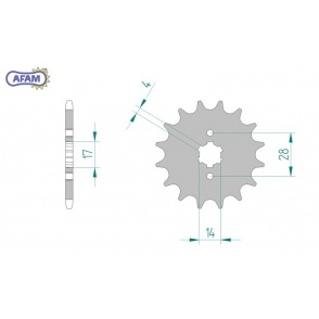 Zębatka AFAM przednia 49101-12