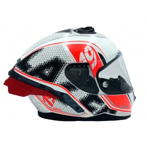 Kask Motocyklowy LAZER RAFALE SR EVO Pixel (kol. Biały - Czarny - Czerwony) rozm. M