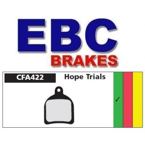 Klocki rowerowe EBC (organiczne) Hope Trials CFA422