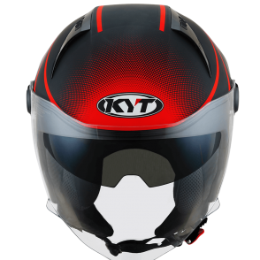 Kask Motocyklowy KYT D-CITY COLORFUL czerwony - S