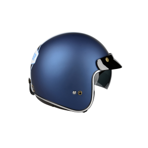 Kask Motocyklowy LAZER MAMBO EVO RACE (kol. Niebieski - Biały) rozm. M