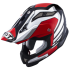 Kask motocyklowy KYT STRIKE EAGLE WINGS biało-czerwony