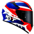 Kask Motocyklowy KYT TT-COURSE GEAR BLUE/RED - 2XL