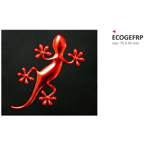 ONEDESIGN naklejka ecoprint 3D soft touch geco czerwone