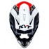 Kask motocyklowy KYT STRIKE EAGLE KMX biały/czerwony