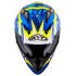 Kask Motocyklowy KYT STRIKE EAGLE REEF niebieski/żółty fluo - L